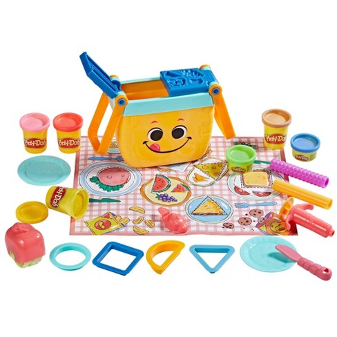 Play-Doh Play 'n Store Table Toy, Arts & Crafts Activities for Kids 3 Years  & Up, Over 25 Play-Doh Accessories, 8 Modeling Compound Colors (