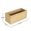 Okak Handmade Large Rectangular Planter Box, Modern Outdoor Planter for Patio and Garden, No Assembly - 3 of 4
