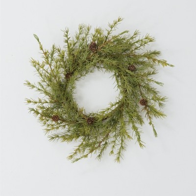 Sullivans Artificial Pine Wreath 20"H Green