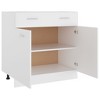 vidaXL Drawer Bottom Cabinet White 31.5 in.x18.1 in.x32.1 in. Engineered Wood - 4 of 4