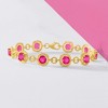 Ross-Simons 9.00 ct. t.w. Pink Topaz Bracelet in 18kt Gold Over Sterling - 3 of 4
