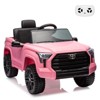 Electric Car for Kids, Licensed Toyota Tundra 12V Electric Truck, Off-Road Kids Car w/Remote, Spring Suspension & 3 Speeds, LED Headlights - 3 of 4