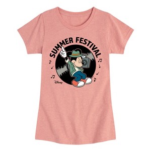 Girls' - Disney - Mickey & Friends Fitted Short Sleeve Graphic T-Shirt - 1 of 4
