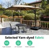 CAVINAS 10 FT Heavy Duty Cantilever Umbrella with Base, Large Square Umbrella for Outdoor Table for Garden - 3 of 4