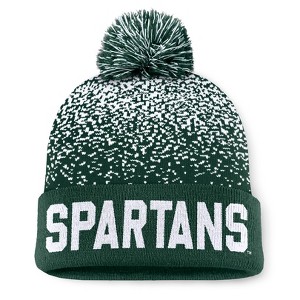 NCAA Michigan State Spartans Condensed Knit Cuffed Beanie: Solid Acrylic Midweight Hat - 1 of 3