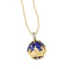 Ross-Simons Blue Enamel Nativity Pendant Necklace With White Topaz Accents in 18kt Gold Over Sterling Size 18 - 4 of 4