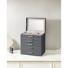 SONGMICS Jewelry Box 6-Tier Jewelry Organizer Large Jewelry Storage Case with Big Mirror 5 Drawers - 3 of 4