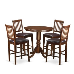 Counter Height Dining Set - 5 Piece Table & Chair Set - Modern Kitchen Dining Room Furniture - 1 of 4