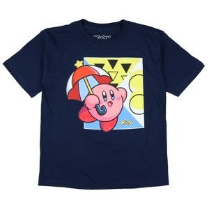 Seven Times Six Nintendo Kirby Little Boys' T-Shirt Puff Ball Umbrella Design Tee - 1 of 4