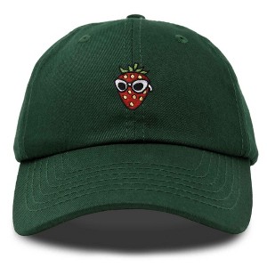 Dalix Strawberry Embroidered Cap Cotton Baseball Summer Cool Dad Hat Womens - 1 of 4