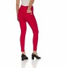 Premium Women's Stretch Ponte Pants With 5 Stylish Pockets - Perfect for Wear to Work - Dressy Leggings MS-1000 Red Medium - 3 of 3