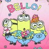 Despicable Me Toddler Girls' Flower Bello! Minions Pajama Sleep Set Shorts Pink - 4 of 4