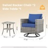 XIZZI Premium Outdoor Swivel Chair Sofa Set in 7 Colors, Modular Patio Seating with Swivel Chairs, Add-Ons Like Coffee Table and Fire Pit - 2 of 4