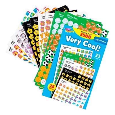 Trend Enterprises Very Cool! superShapes Stickers, pk of 2500
