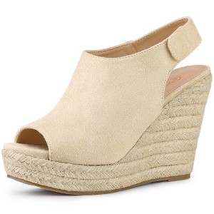 Perphy Women's Slingback Platform Heels Espadrille Wedges Sandals - 1 of 4