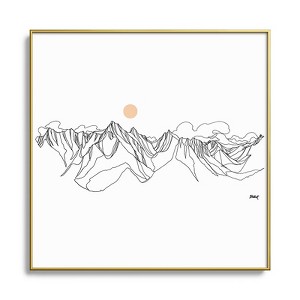 Jessa Gilbert Jumbo Peak Metal Framed Art Print - Deny Designs - 1 of 4