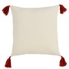 Saro Lifestyle Llama Tassel Pillow Cover, 18"x18", Multicolored - 2 of 3