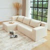 CENGHU Modular L-Shaped Sofa, Sectional Couch for 3 + 3 Seaters, Chaise Sofa Couch with Pillowcases for Living Room Free Installation - 2 of 4