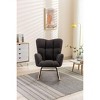 NicBex Rocking Chair Accent Chair Mid Century Modern Glider Rocking Chair with Padded Seat for Living Room, Bedroom - 2 of 4