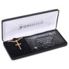 Dicksons Justified Cross Pendant Men's 24 Inch Stainless Steel Everyday Necklace in Jewelry Box with Sentiment Card - 2 of 4