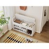 Bella Depot 39"Shoe Storage Bench with Cushion, Entryway Bench with Lift Top Storage Box - 3 of 4