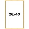 PosterPalooza | Simple Gold Picture Frame - UV Acrylic, Foam Board Backing, Hanging Hardware - 2 of 4