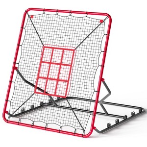 Baseball Pitching Rebounder ¨C 5 Adjustable Angles Portable Hitting & Fielding Net for Softball and Baseball Practice - 1 of 4