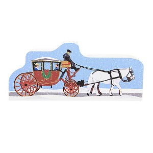 Cat's Meow Village 2.0 Inch Williamsburg Horse & Carriage Christmas In Williamsburg Series 2023 Village Accessories - 1 of 3
