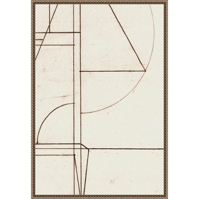Amanti Art Minmod No2 by Dan Hobday Canvas Wall Art Print Framed 16 x 23-in.