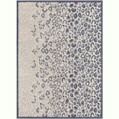 Mark & Day Escharen 6'7"x9' Rectangle Woven Indoor Area Rugs Pale Blue: Modern Abstract Stain-Resistant Polypropylene