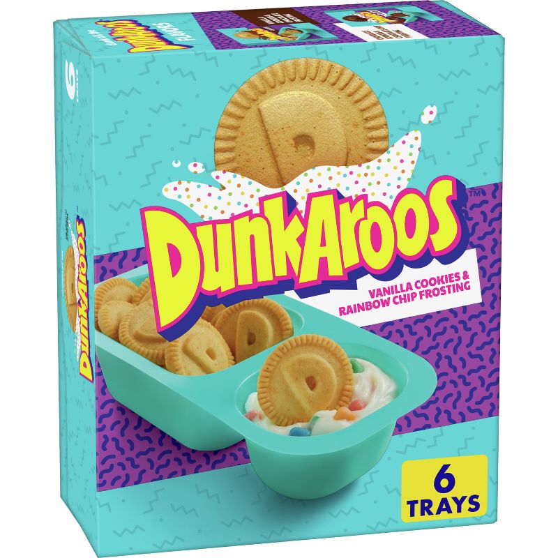 Dunkaroos Vanilla Cookies &#38; Rainbow Chip Frosting - 6oz/6ct, 1 of 6