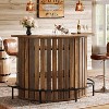 Tribesigns 39.4" 4-Tier Bar Table, Home Bar Unit with Footrest, Arc-Shaped Mini Bar Table, Modern Wine Bar Cabinet for Home Pub, Living Room - 2 of 4