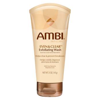 Ambi Skincare Even & Clear Exfoliating Wash - Unscented - 5oz