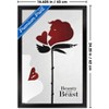 Trends International Disney Beauty and the Beast (1991) - Rose Silhouette Framed Wall Poster Prints - 3 of 4
