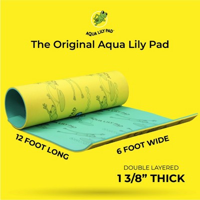 Aqua Lily Pad 12-Foot Yellow and Green Floating Foam Island