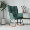 vidaXL Rocking Chair Dark Green - 3 of 4