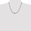 Black Bow Jewelry Men's 6.5mm Sterling Silver Solid Domed Curb Chain Necklace - 3 of 4