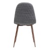 PAGED Mid-Century Dining Chairs Set of 2 Upholstered Living Room Chairs with Metal Legs for Living Room - 4 of 4