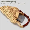 FATMOON Shell Clutch, Deep Sea Shells Handwoven Straw Conch Clutch, Internal Drawstring Pocket, for Womens Beach, Daily Life - Khaki - 4 of 4