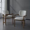 NicBex Dining Chairs Set of 2,Upholstered Kitchen Chair with Curved Back for Dining Room,Kitchen - 2 of 4