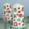 Big Dot of Happiness Ugly Sweater Popcorn Bags, Christmas Favor Treats, Funny Holiday Decor, Free-Standing Individual White Paper Bags - 25 Count - 3 of 4