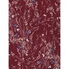 Agnes Orinda Women's Plus Size 2 Piece Set Floral Split Neckline Blouses and Wrap Midi A-Line Skirt Top and Bottom Sets - 4 of 4