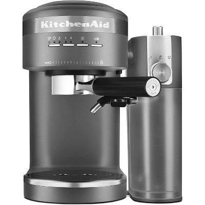 KitchenAid Semi-Automatic Espresso Machine and Automatic Milk Frother Attachment - KES6404