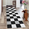 Washable Modern Checkered Plaid Rug Non Slip Low Pile Rug Soft Geometric Throw Floor Cover Foldable Indoor Carpet for Living Room Bedroom Playroom - 4 of 4