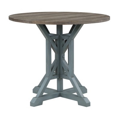 Bar Harbor Round Counter Height Dining Table With Brownish Gray Top ...