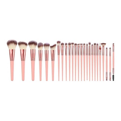LOVELAY CREATIONS 36-Piece Pink Makeup Brushes