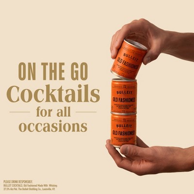Bulleit Old Fashioned Cocktail - 4pk/100ml Cans
