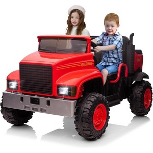Garvee Kids Ride On Truck Car, 24V Powered Electric Vehicle Truck for Kids with Remote Control, Led Light, Music, Horn, High Low Speed - 1 of 4