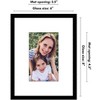 Americanflat Picture Frame with Mat - Modern Design, Shatter-Resistant Glass, Dual Sawtooth Hangers, Ideal for Home and Office Decor - 2 of 4