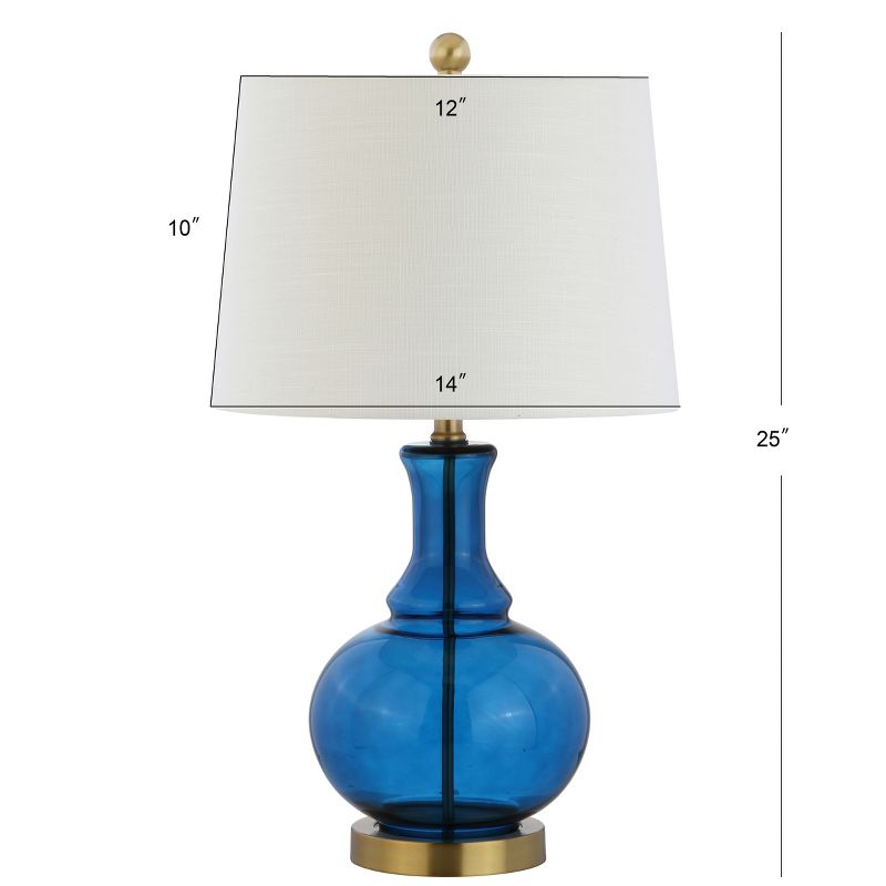 JONATHAN Y Lavelle Glass LED Table Lamp, 3 of 9